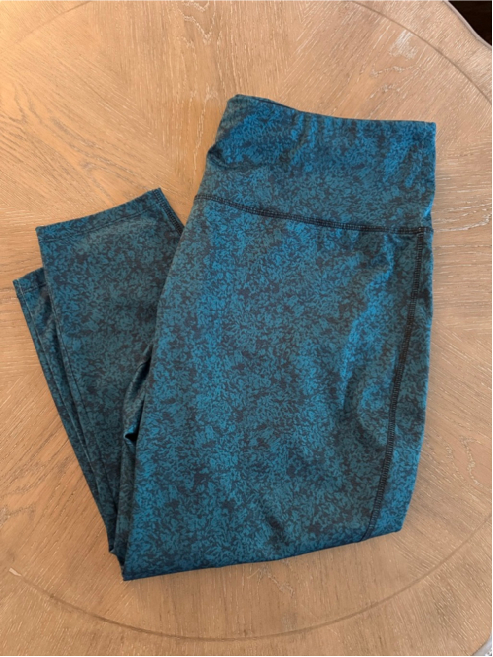 Women's VOGO Athletica Teal Black Patterned Leggings L